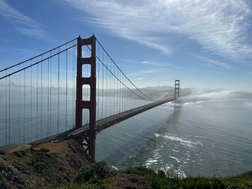 The other side of the Golden Gate Bridge